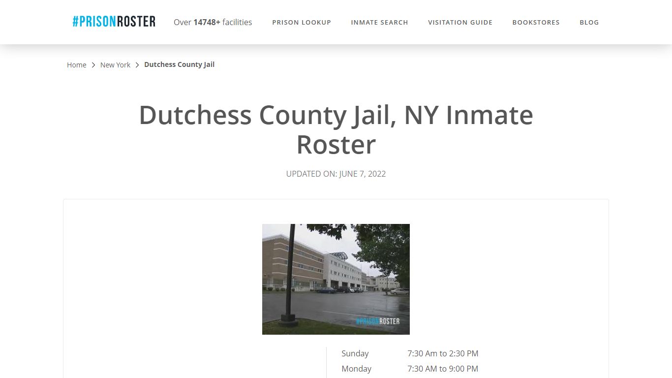 Dutchess County Jail, NY Inmate Roster